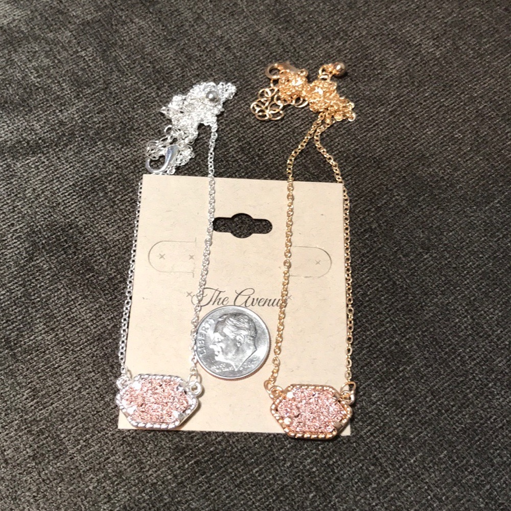 Beautiful Blush Druzy Quartz Necklace